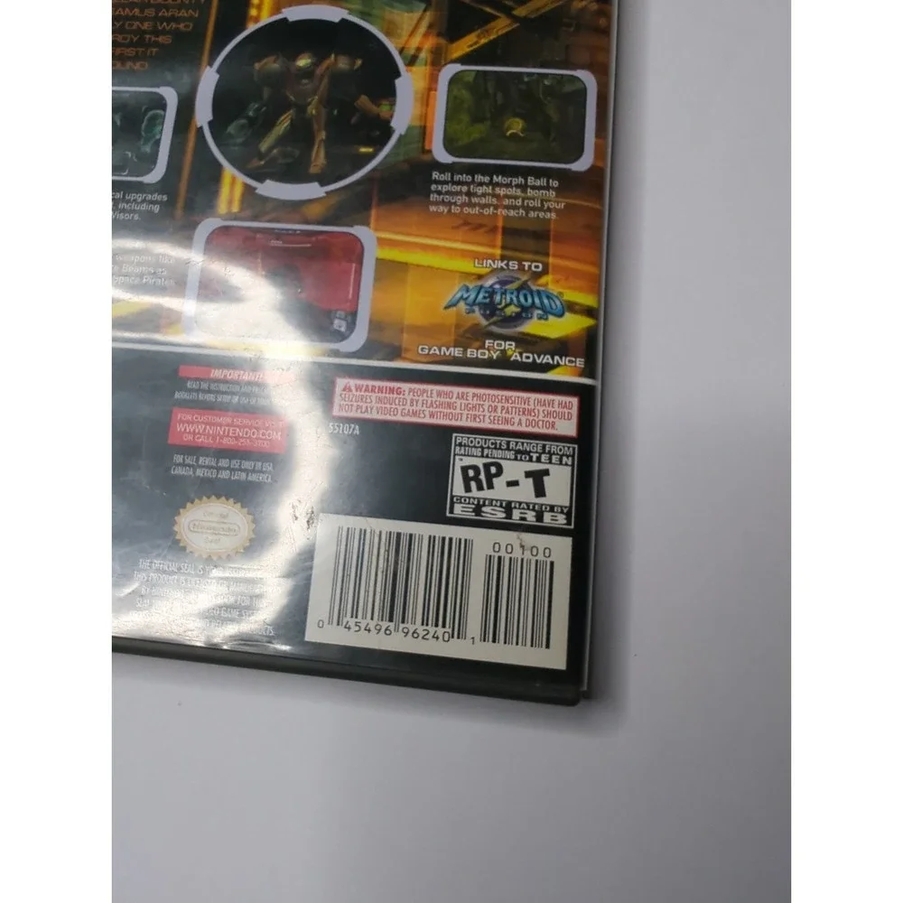 Metroid Prime (Nintendo GameCube, 2004) No Bonus Disc